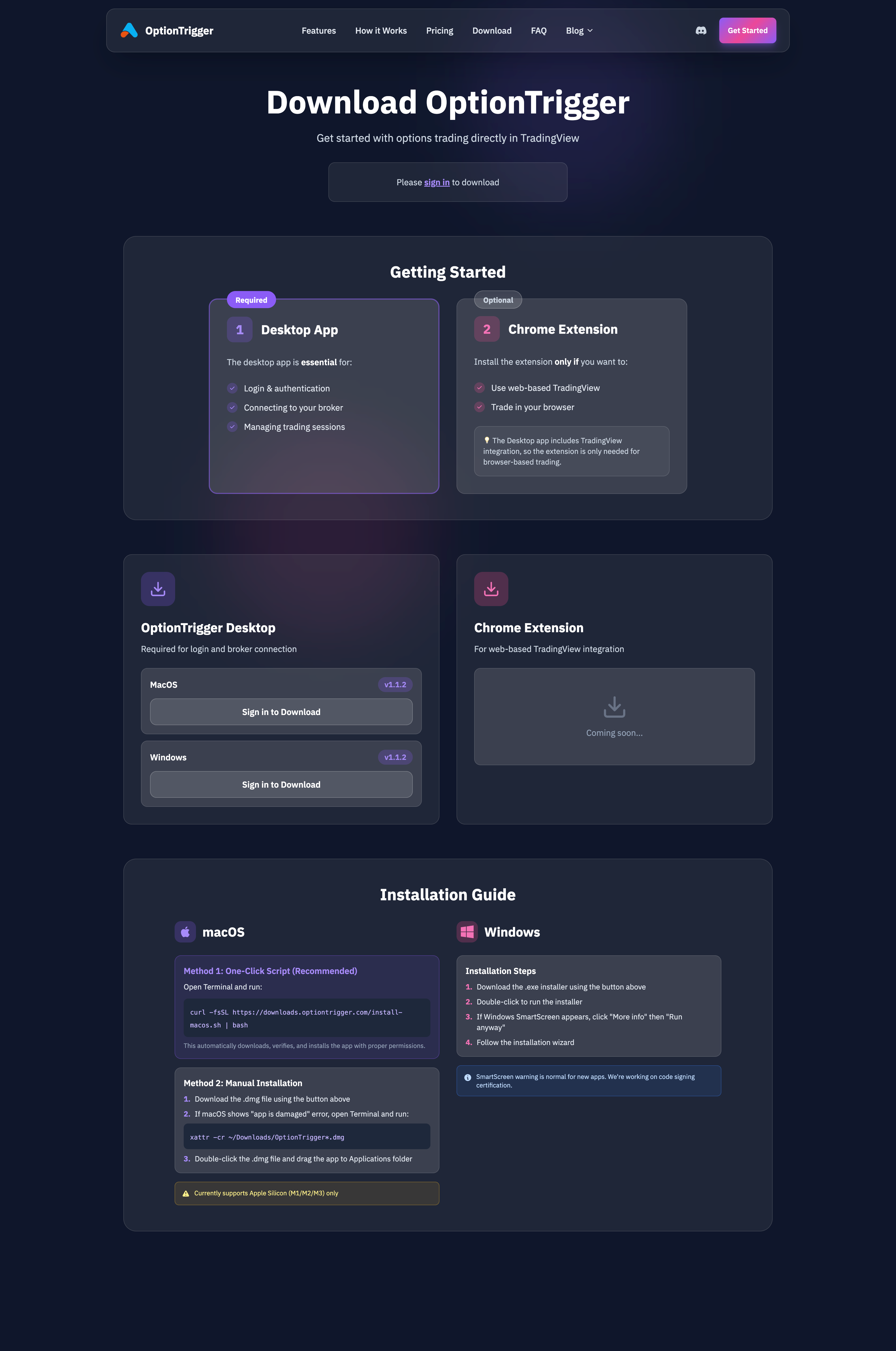 Downloads Page