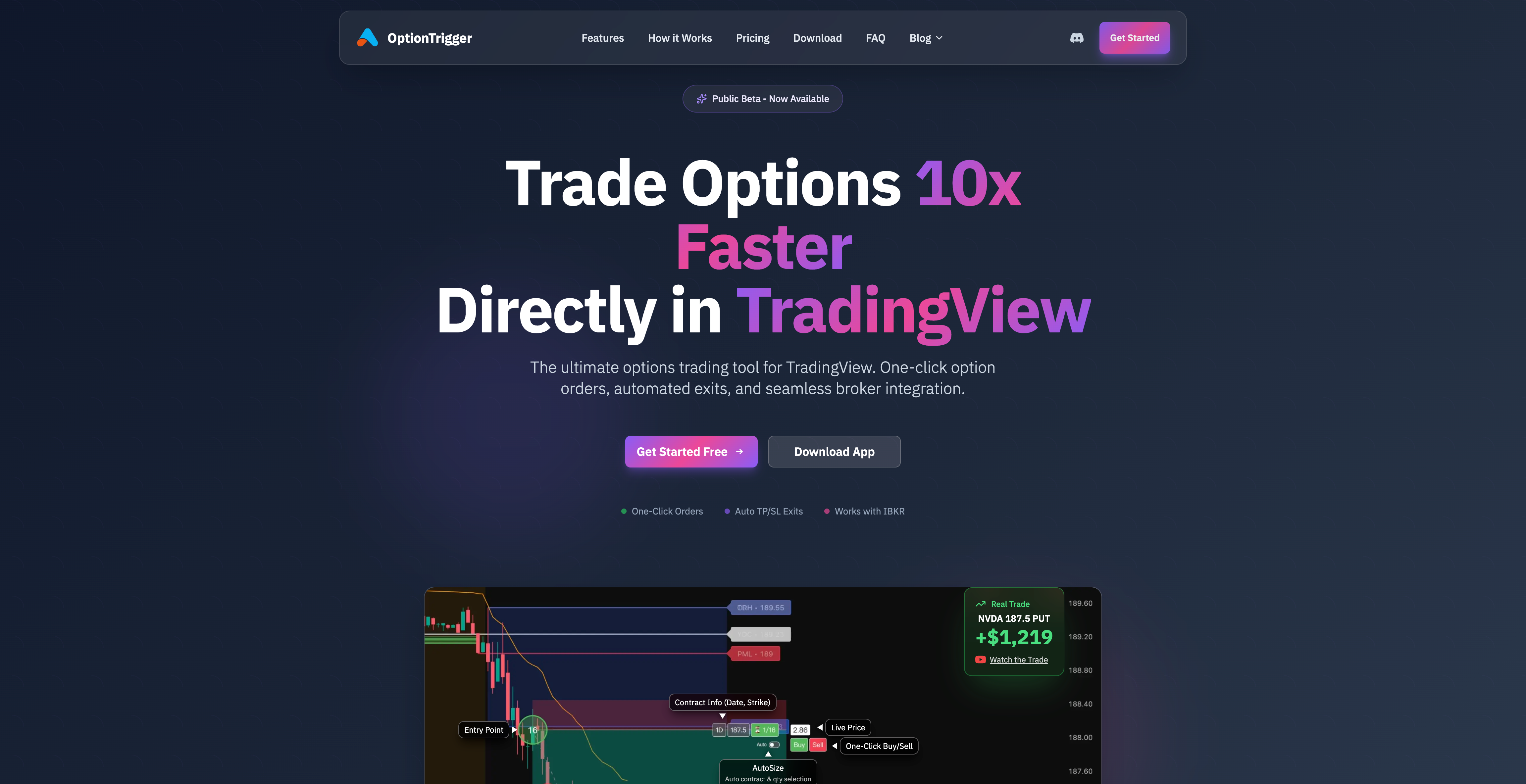 OptionTrigger Homepage