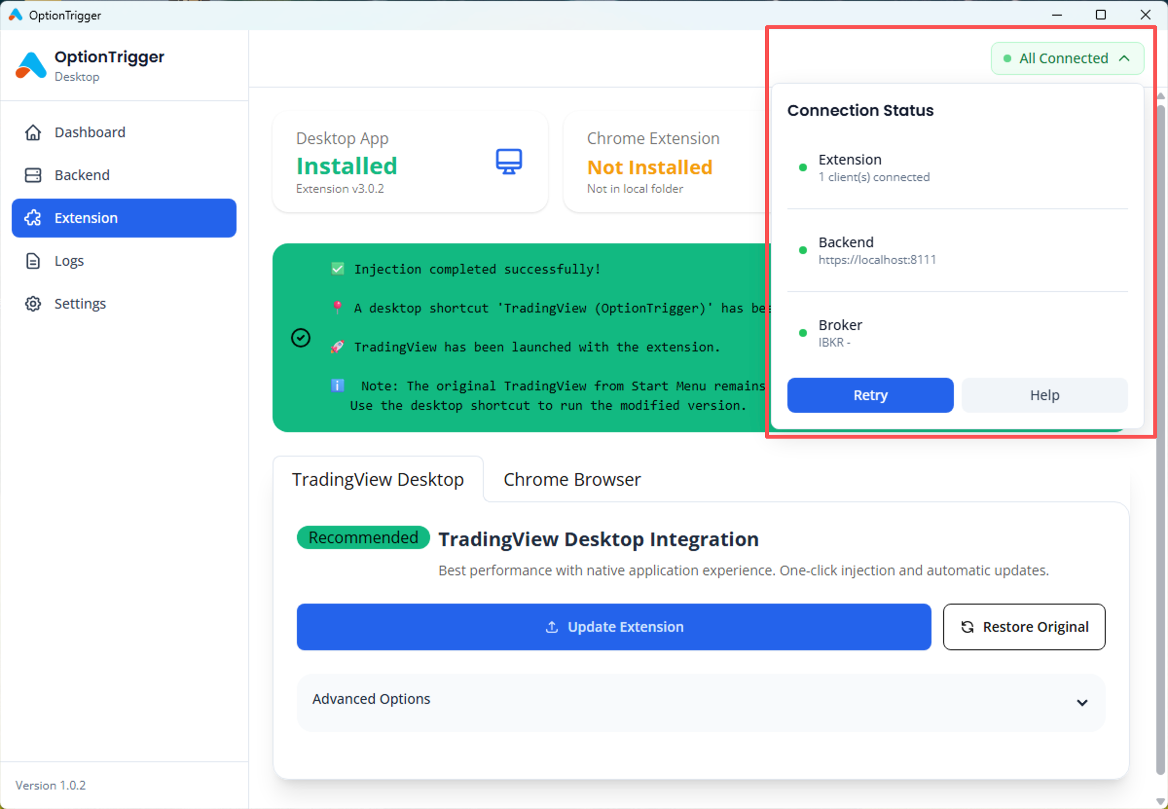 All Connected Status
