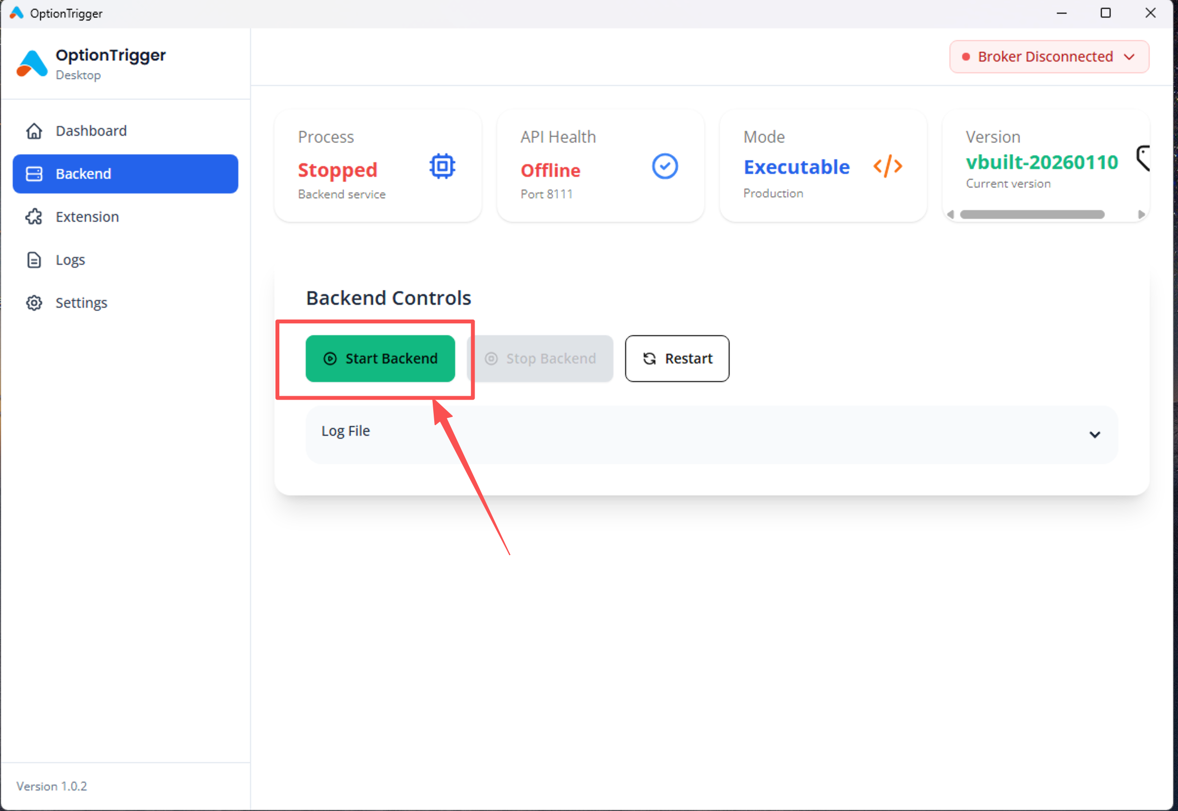 Start Backend